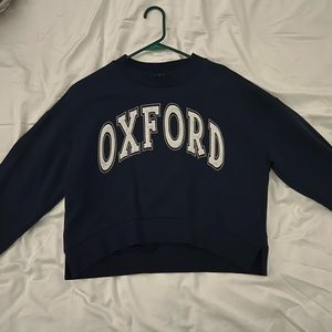 Navy Oxford University Crewneck